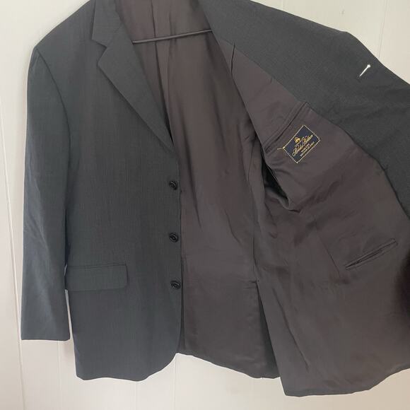 Brooks Brothers 1818 Makers Brooksease Blazer 44L Gray Wool Coat USA Union - Picture 4 of 12